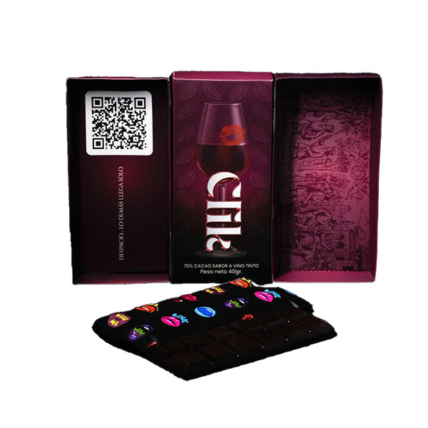 Chocolate Clik Vino Tinto