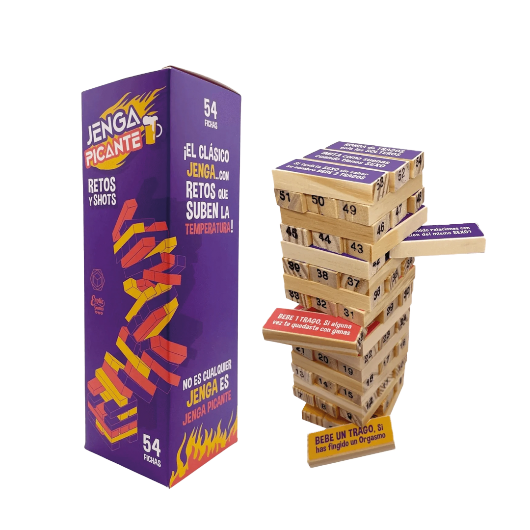 Jenga Picante Caja Morada